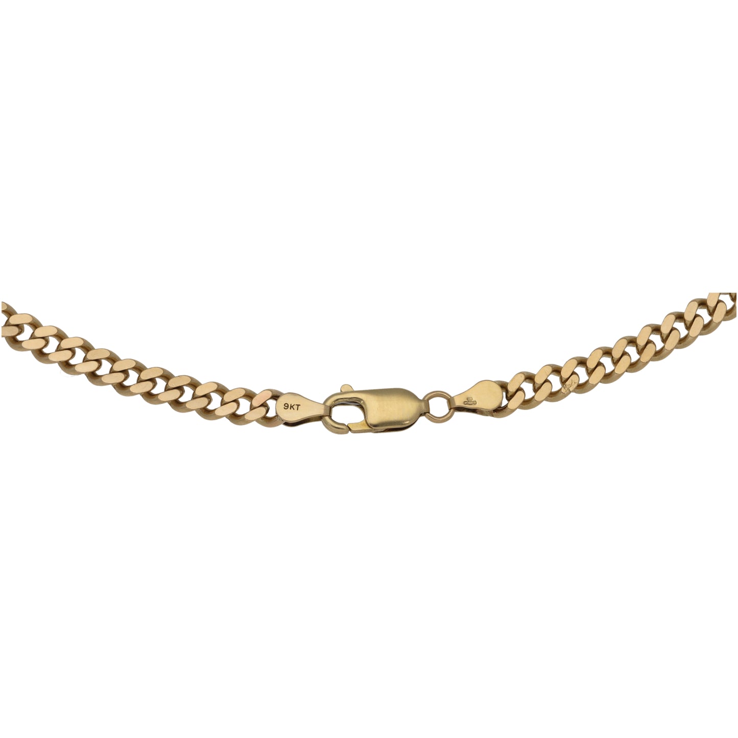 9ct Gold Curb Chain 22"
