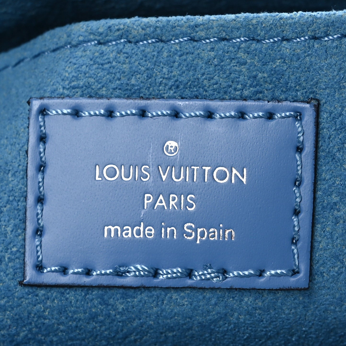 Louis Vuitton Petit Sac Plat Epi Leather Bag - Bleuet