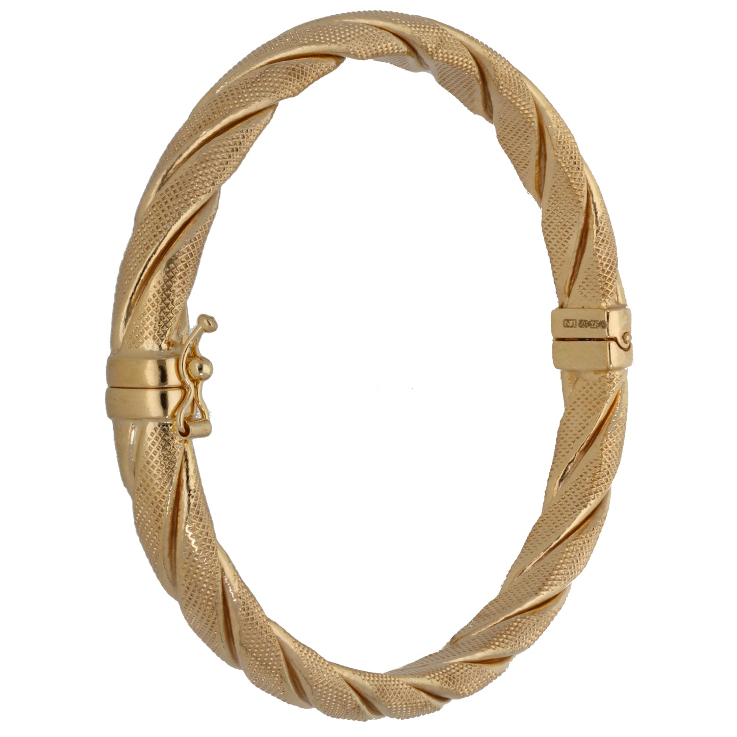 9ct Gold Hinged/Clasp Bangle
