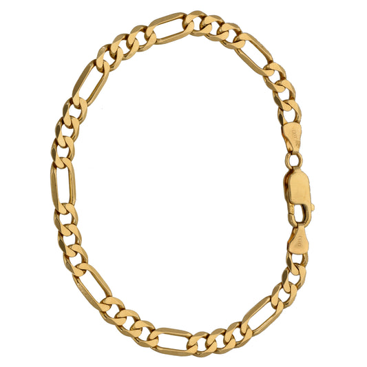 9ct Gold Figaro Bracelet