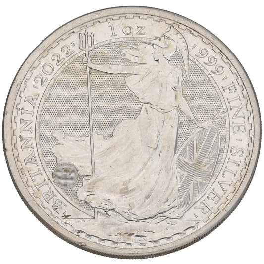 Fine Silver Queen Elizabeth II 1 OZ Britannia Coin 2022