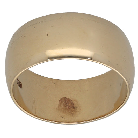 9ct Gold Plain Wedding Ring Size S