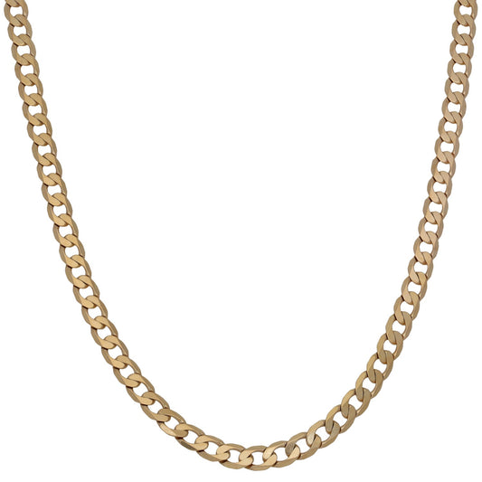 9ct Gold Curb Chain 24"