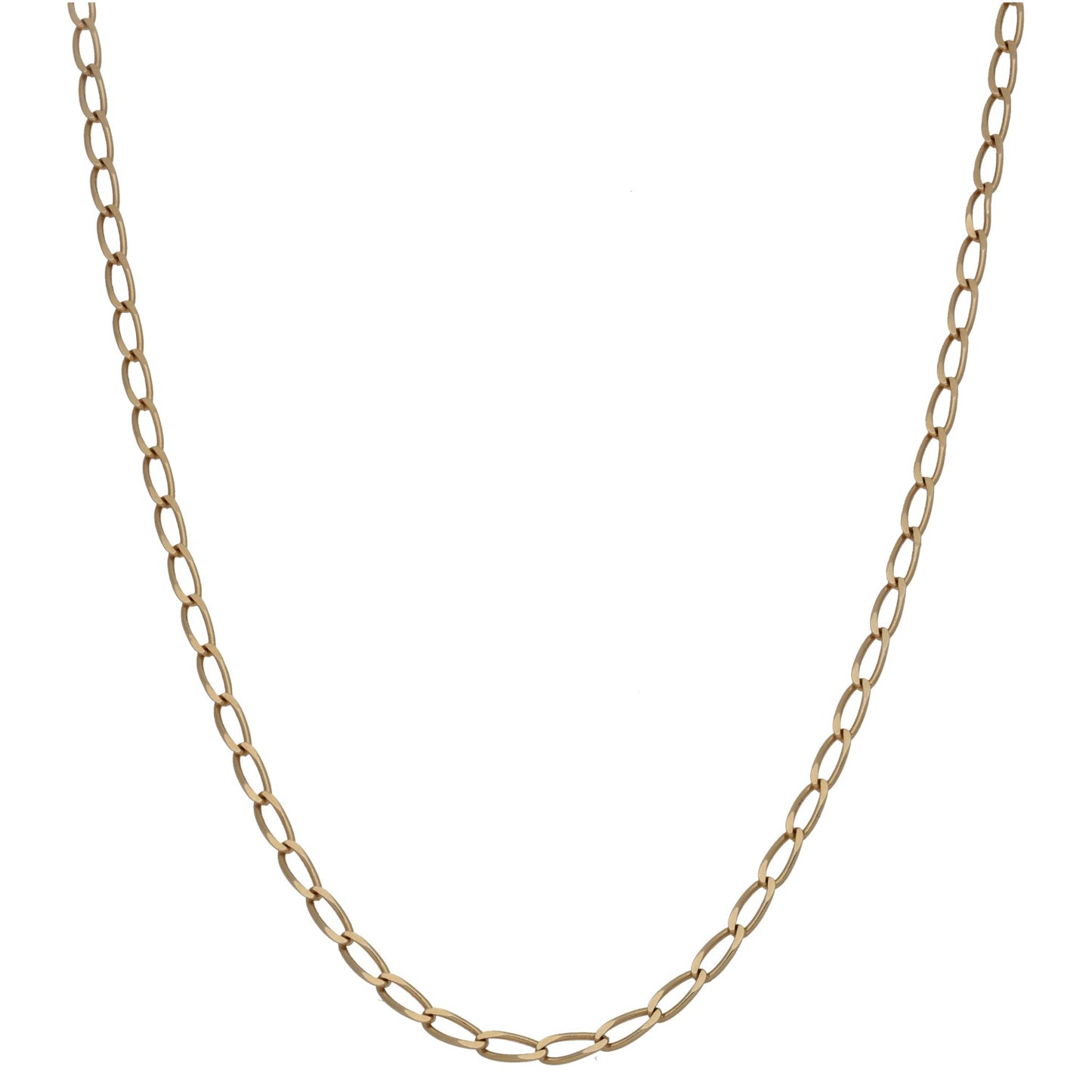 9ct Gold Curb Chain 21"