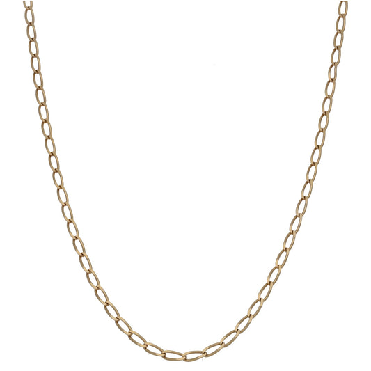9ct Gold Curb Chain 21"