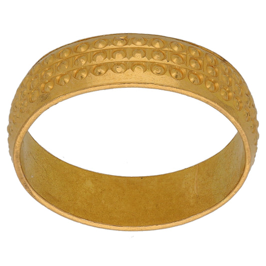 22ct Gold Patterned Wedding Ring Size O