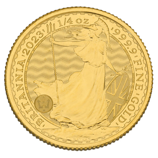 24ct Gold King Charles III 1/4 OZ Britannia Coin 2023