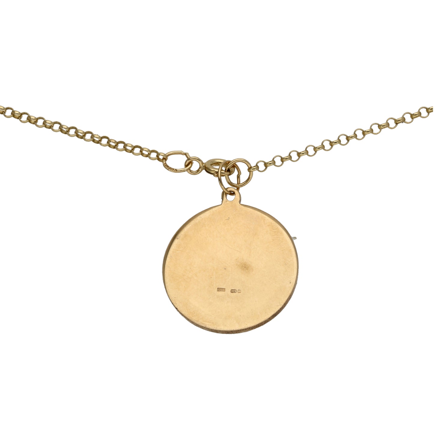 9ct Gold St Christopher Pendant With Chain