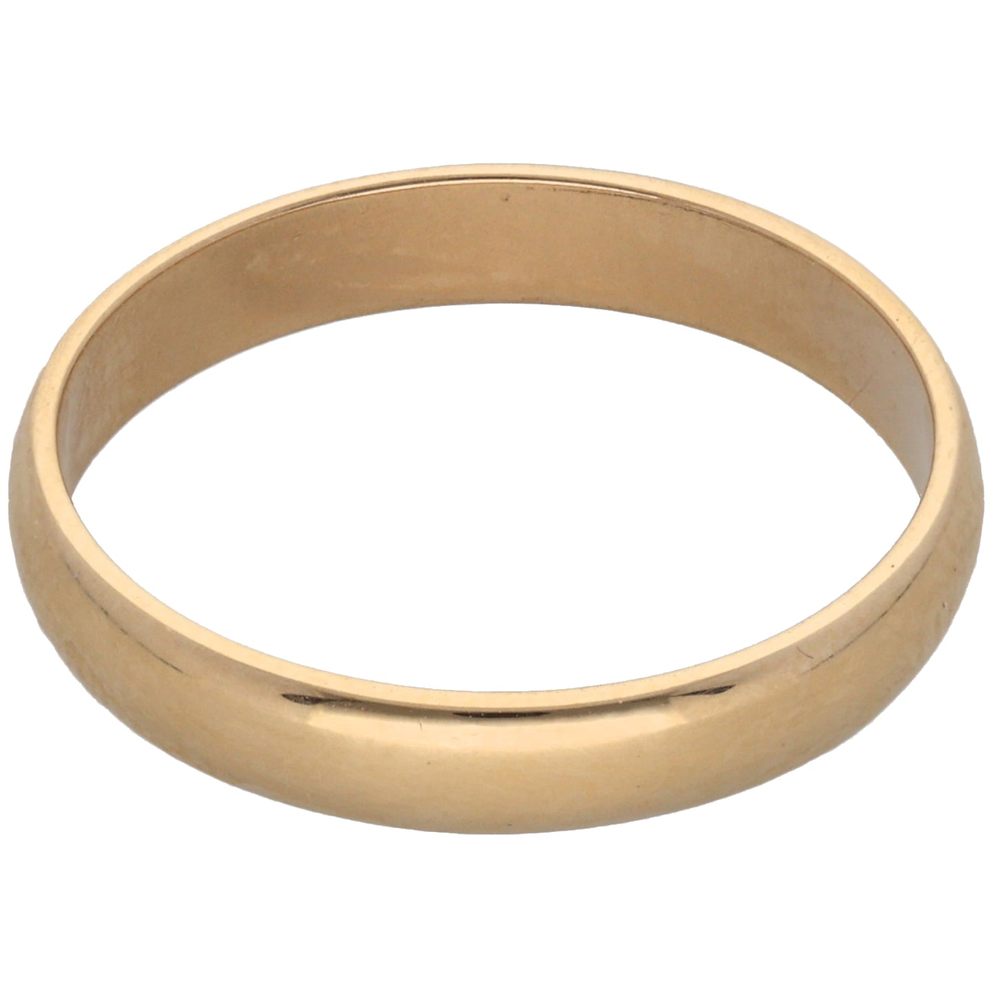 9ct Gold Plain Wedding Ring Size N
