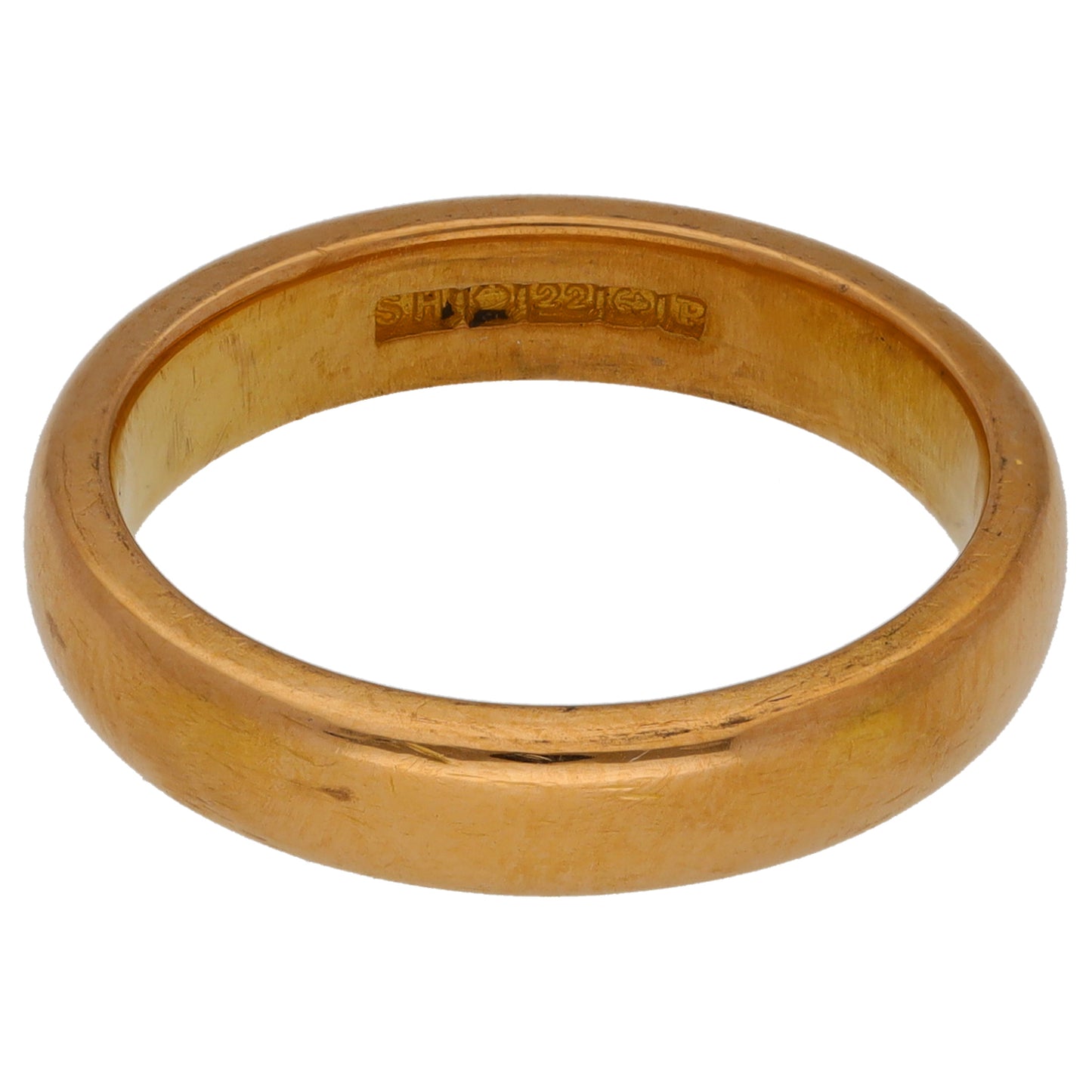 22ct Gold Plain Wedding Ring Size M