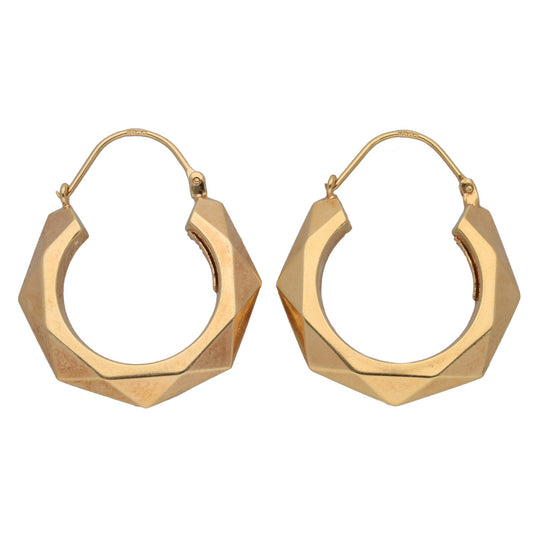 9ct Gold Creole Earrings