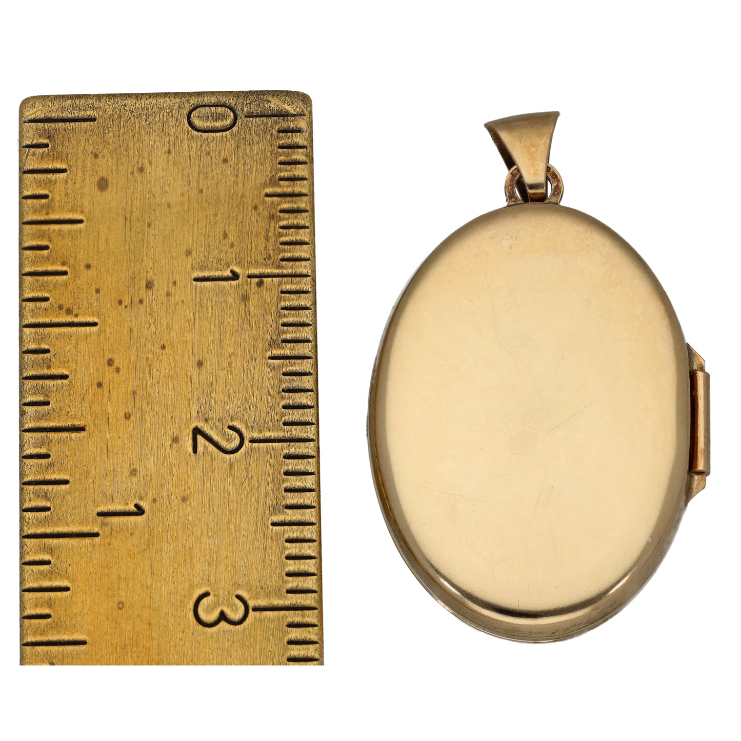 9ct Gold Patterned Locket Pendant