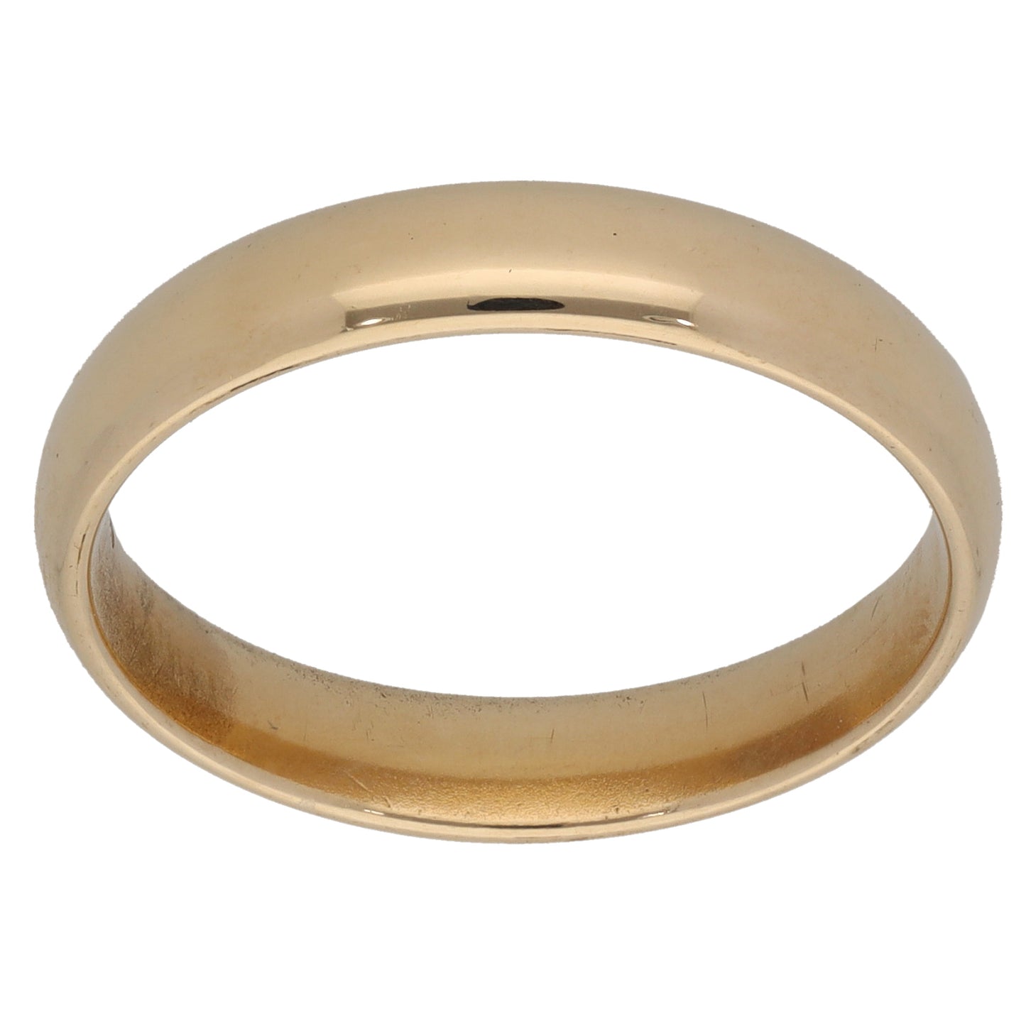 9ct Gold Plain Wedding Ring Size S