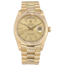 Load image into Gallery viewer, Rolex Day-Date 18038 36mm Gold Watch
