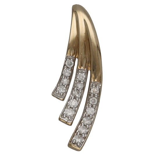 9ct Gold 0.15ct Diamond Dress/Cocktail Pendant