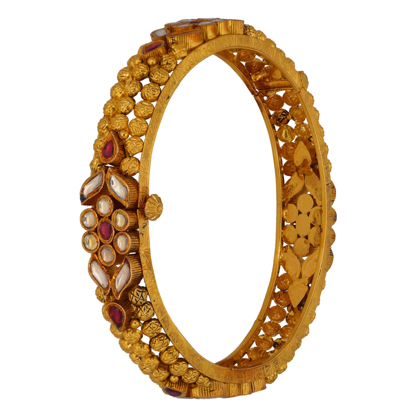 22ct Gold Imitation Hinged/Clasp Bangle