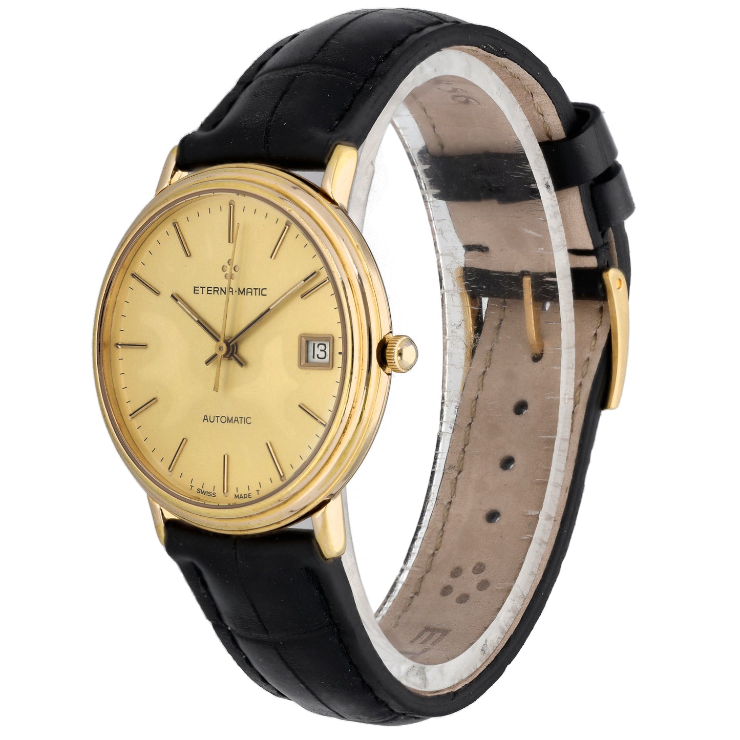 Eterna Vintage 34mm Gold Plated Watch