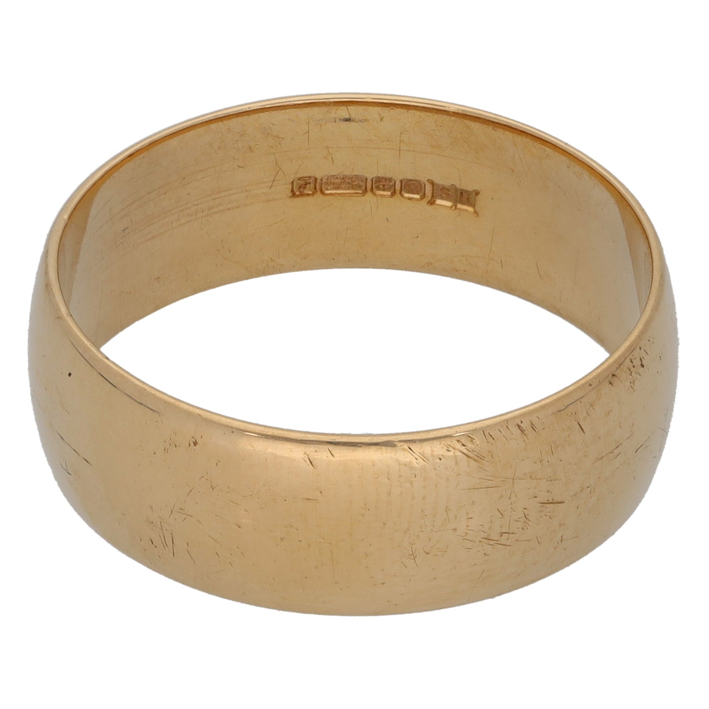 9ct Gold Plain Wedding Ring Size R