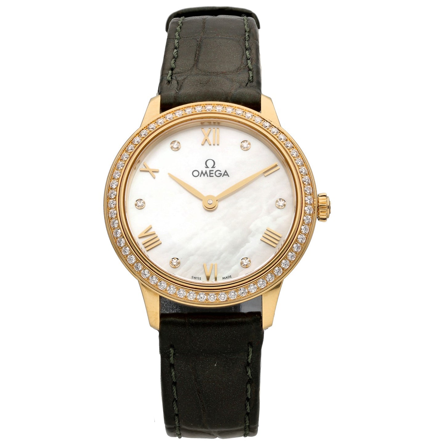 Omega De Ville Prestige 434.58.28.60.55.002 27.5mm Gold Watch