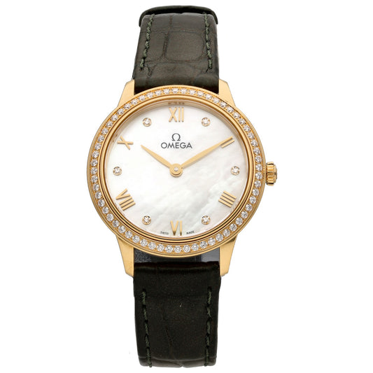 Omega De Ville Prestige 434.58.28.60.55.002 27.5mm Gold Watch