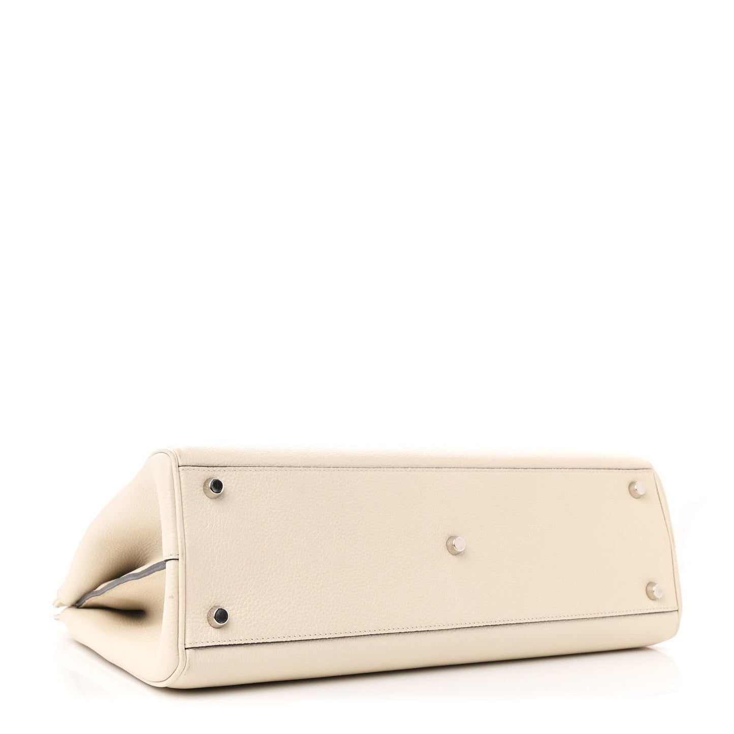 Gucci Zumi Top Handle Calfskin Leather Bag - Mystic White