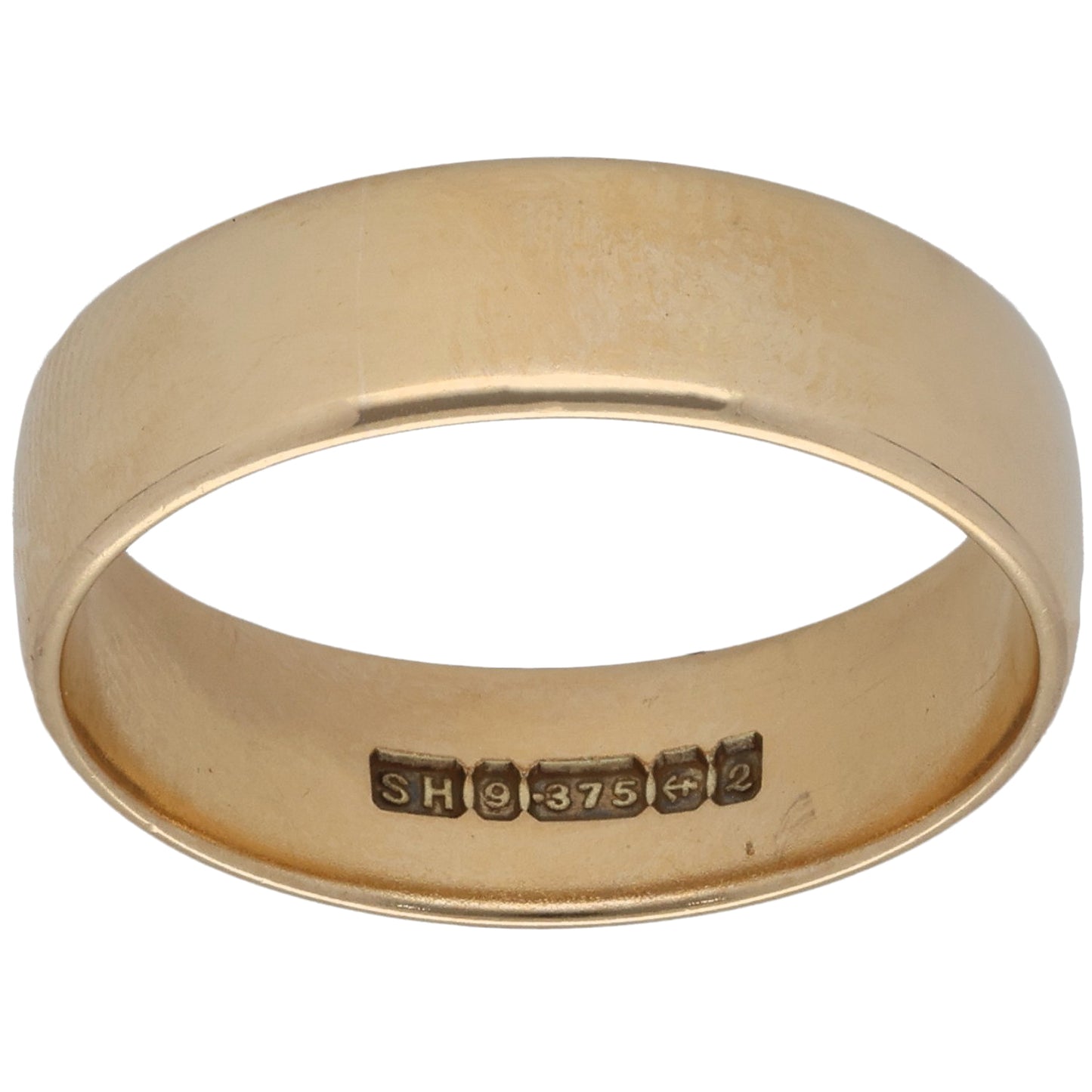 9ct Gold Plain Wedding Ring Size Q
