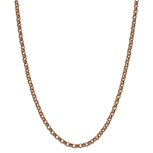 9ct Gold Belcher Chain 18"