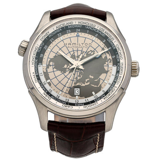 Hamilton Jazzmaster GMT H326050 41mm Stainless Steel Watch