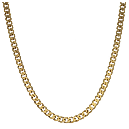 9ct Gold Curb Chain 20"