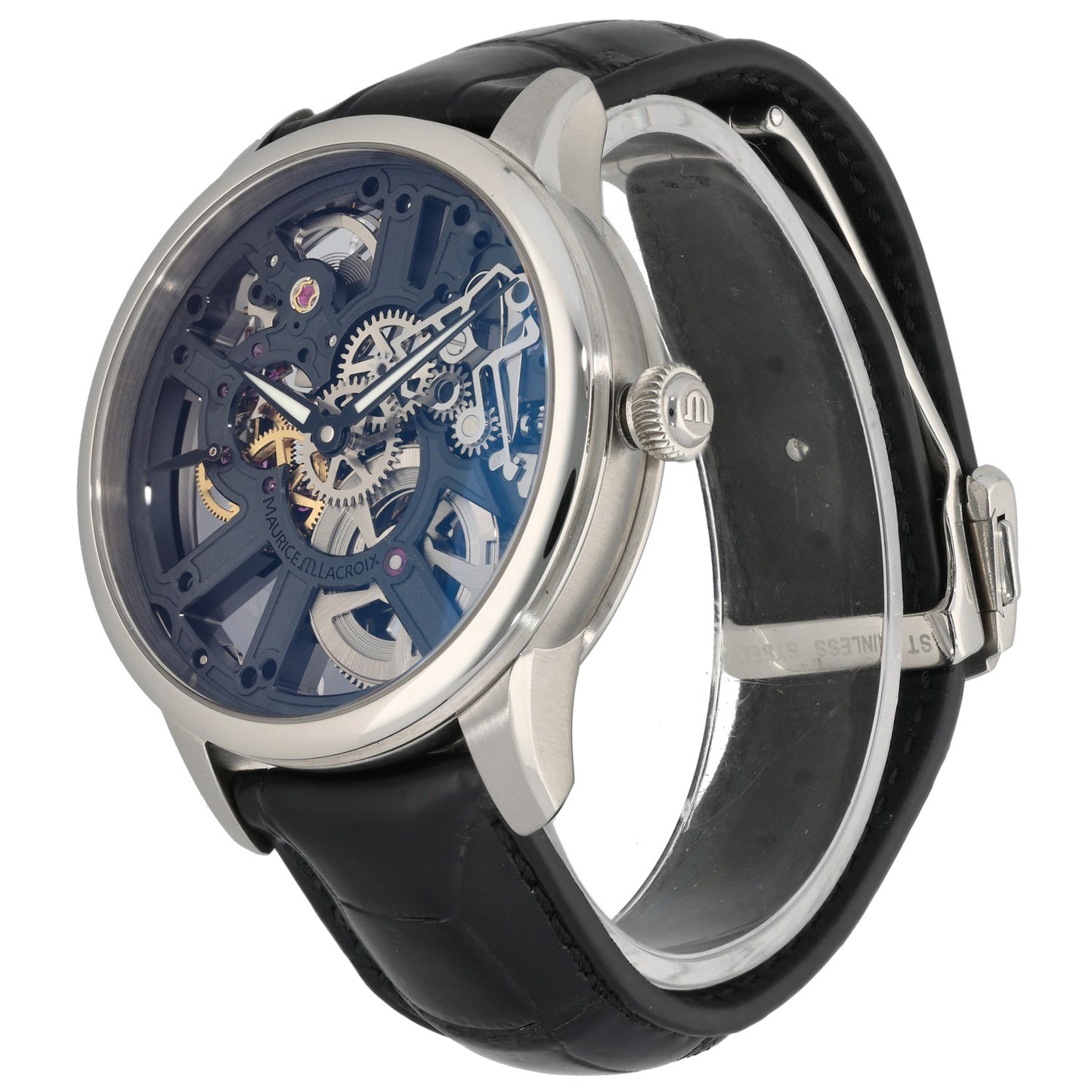 Maurice Lacroix Masterpiece Skeleton MP7228 43mm Stainless Steel Watch