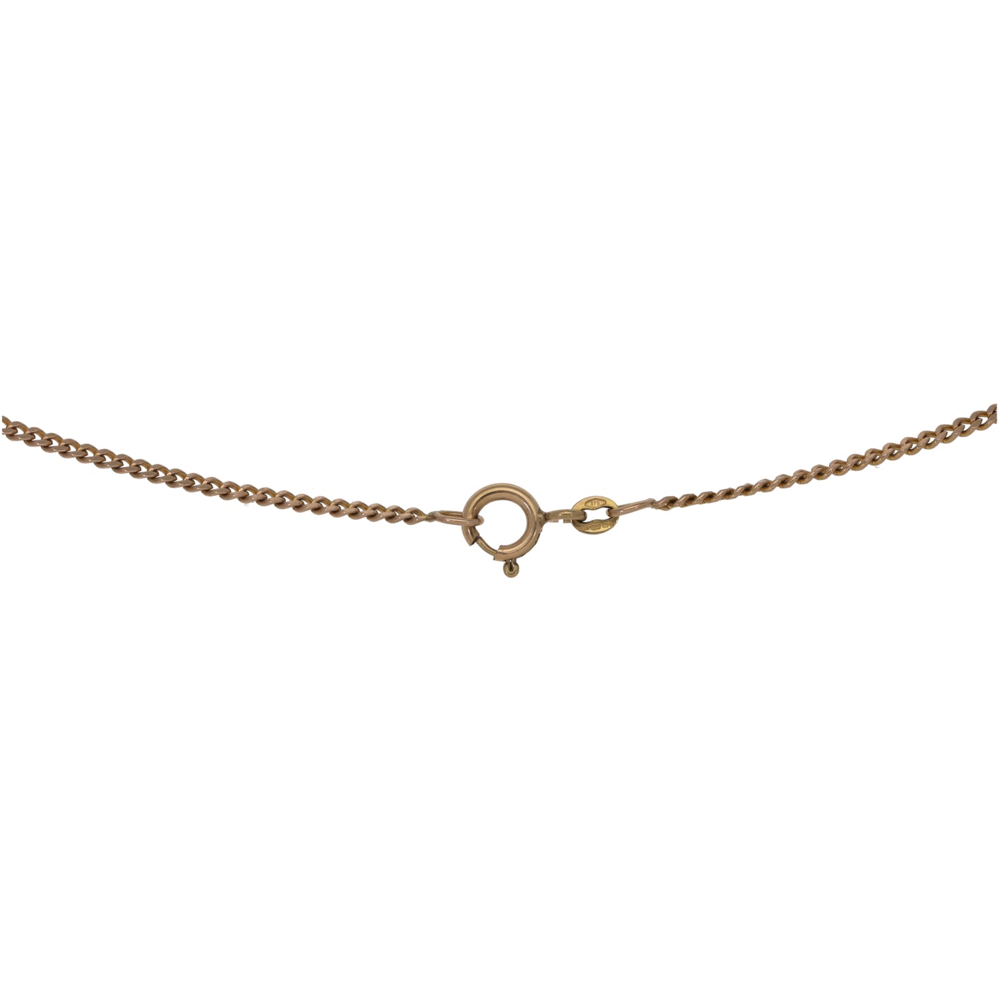 9ct Rose Gold Curb Chain 24"