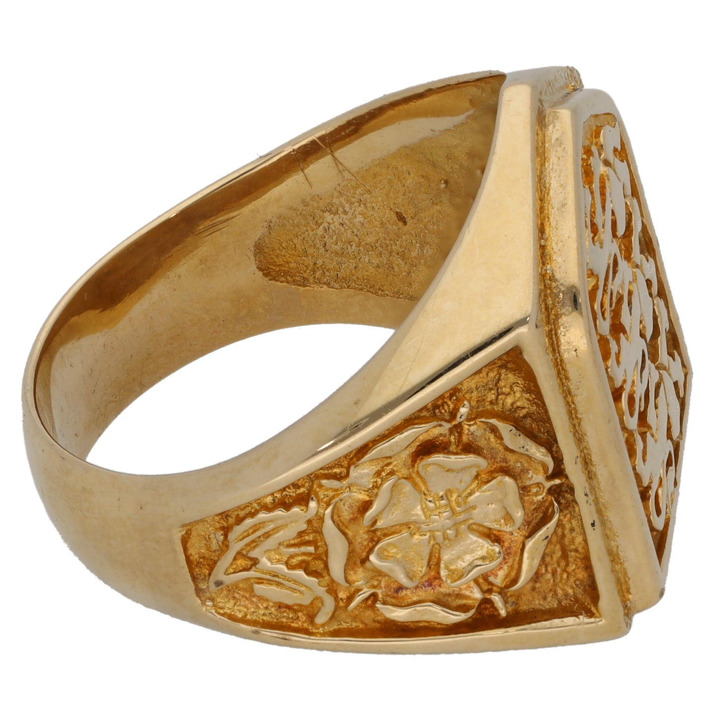 9ct Gold England Signet Ring Size T