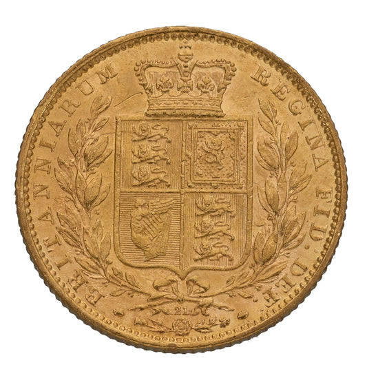 22ct Gold Queen Victoria Full Sovereign Coin 1864