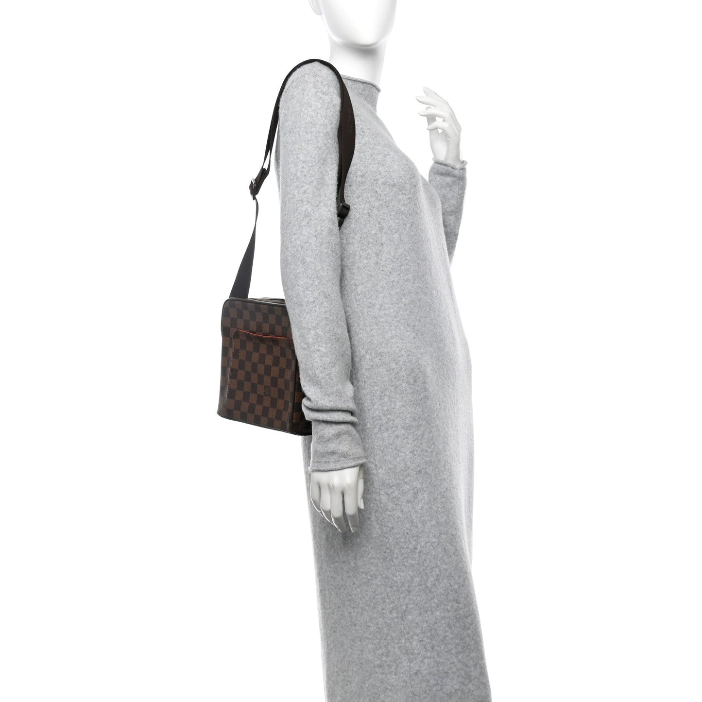 Louis Vuitton Olav Damier Ebene Coated Canvas Bag - Brown