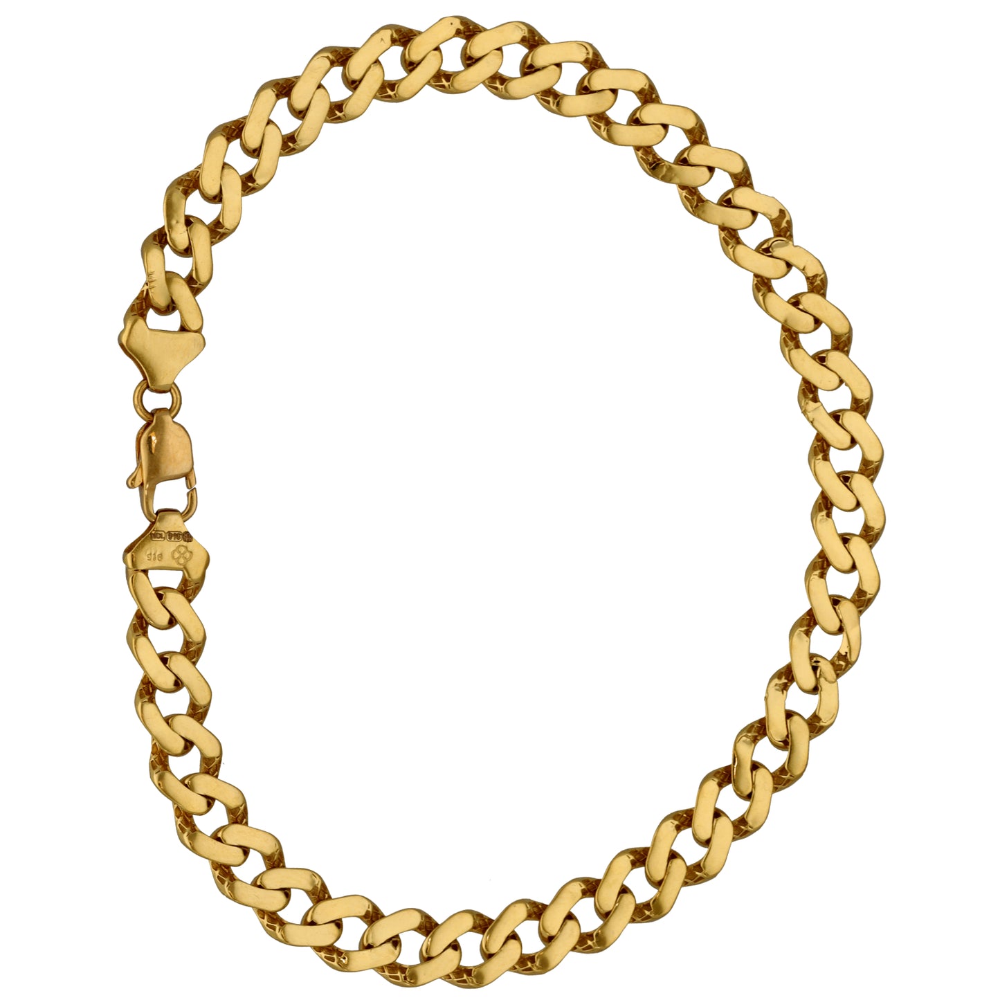 New 22ct Gold Twist Link Curb Bracelet