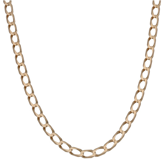 9ct Gold Curb Chain 22"