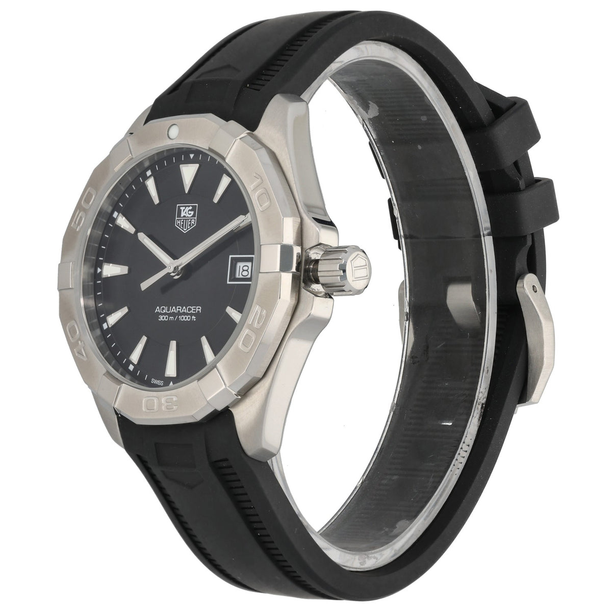 Tag Heuer Aquaracer WAY1110 41mm Watch - Side