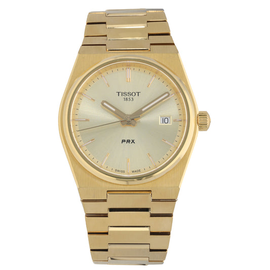 Tissot PRX T137210A 35mm Gold Plated Watch
