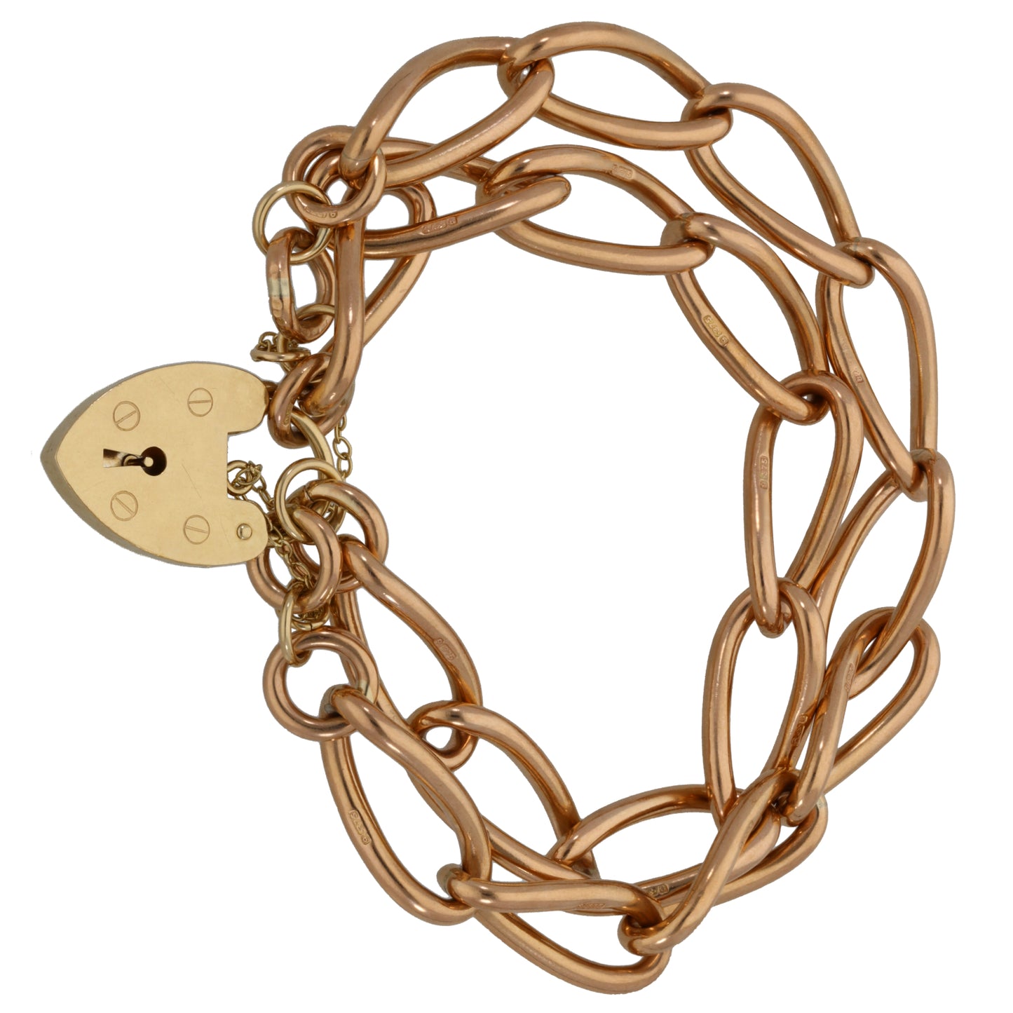 9ct Rose Gold Charm Bracelet