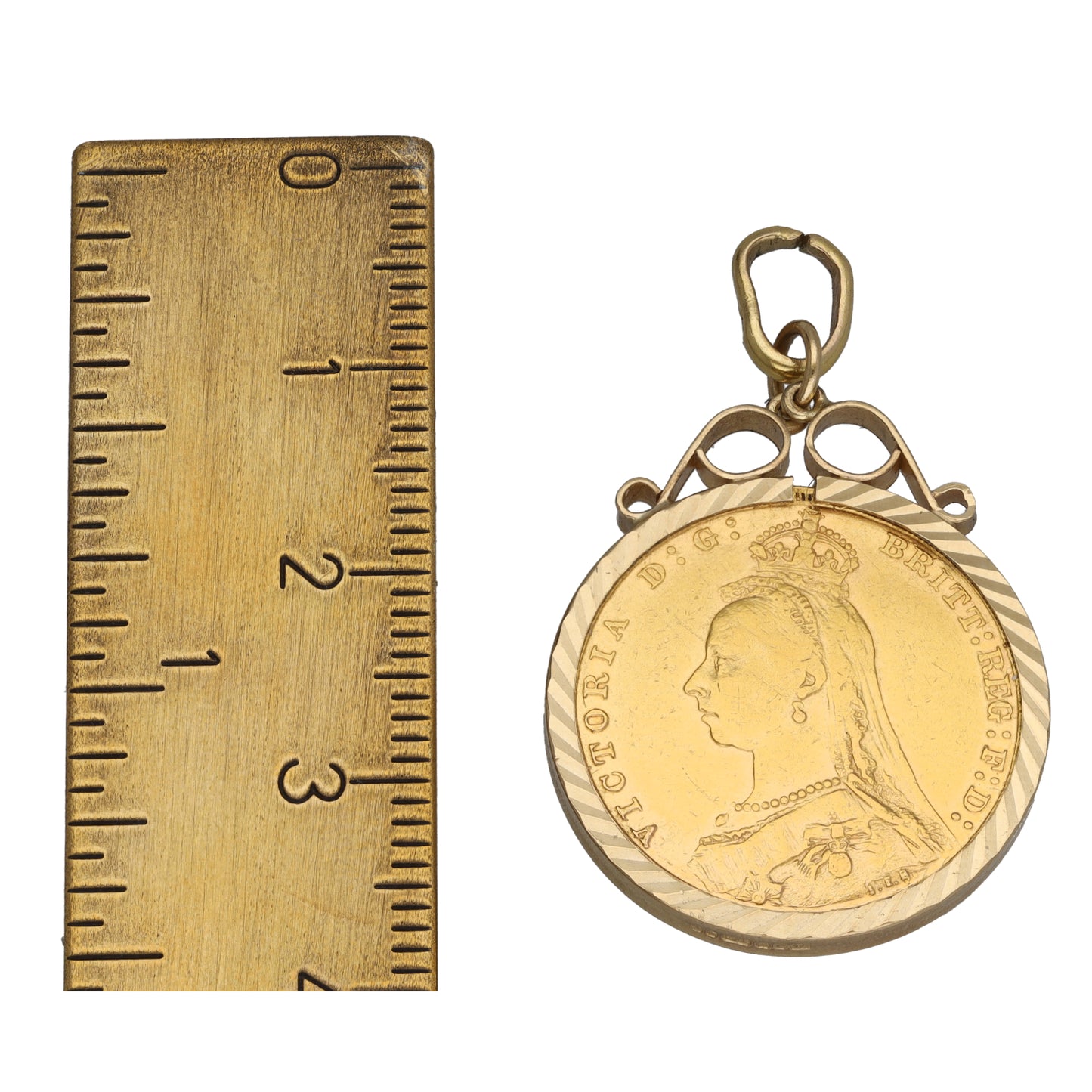 9ct Gold Coin Pendant