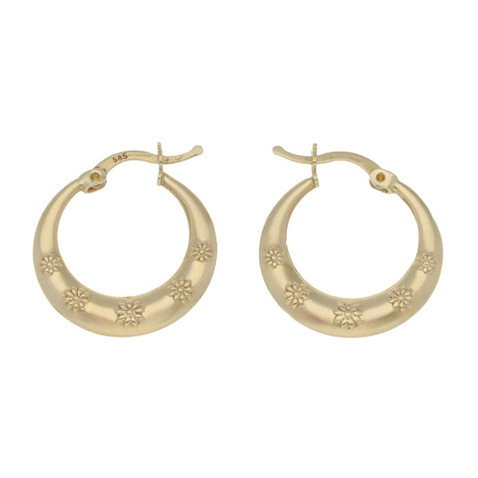 14ct Gold Hoop Earrings