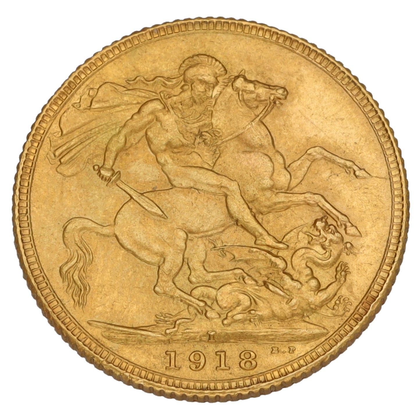 22ct Gold King George V Full Sovereign Coin 1918