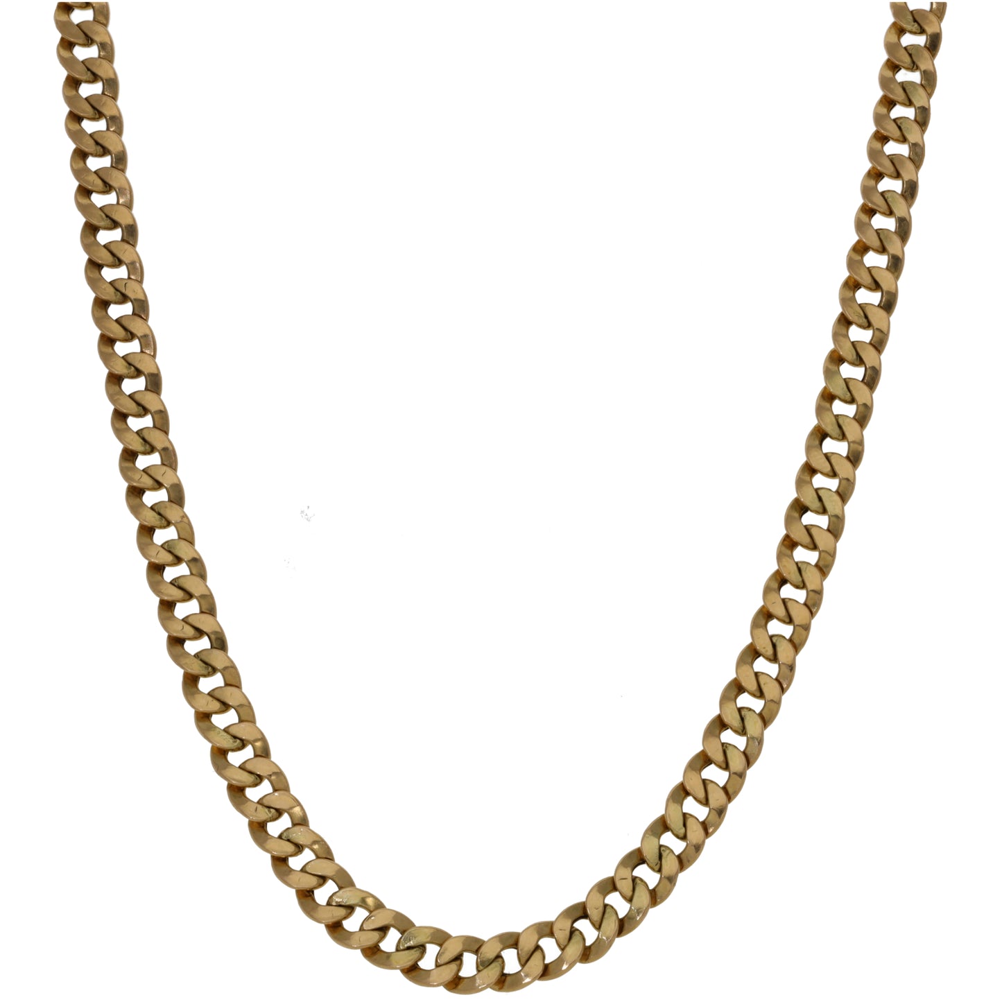 9ct Gold Curb Chain 18"