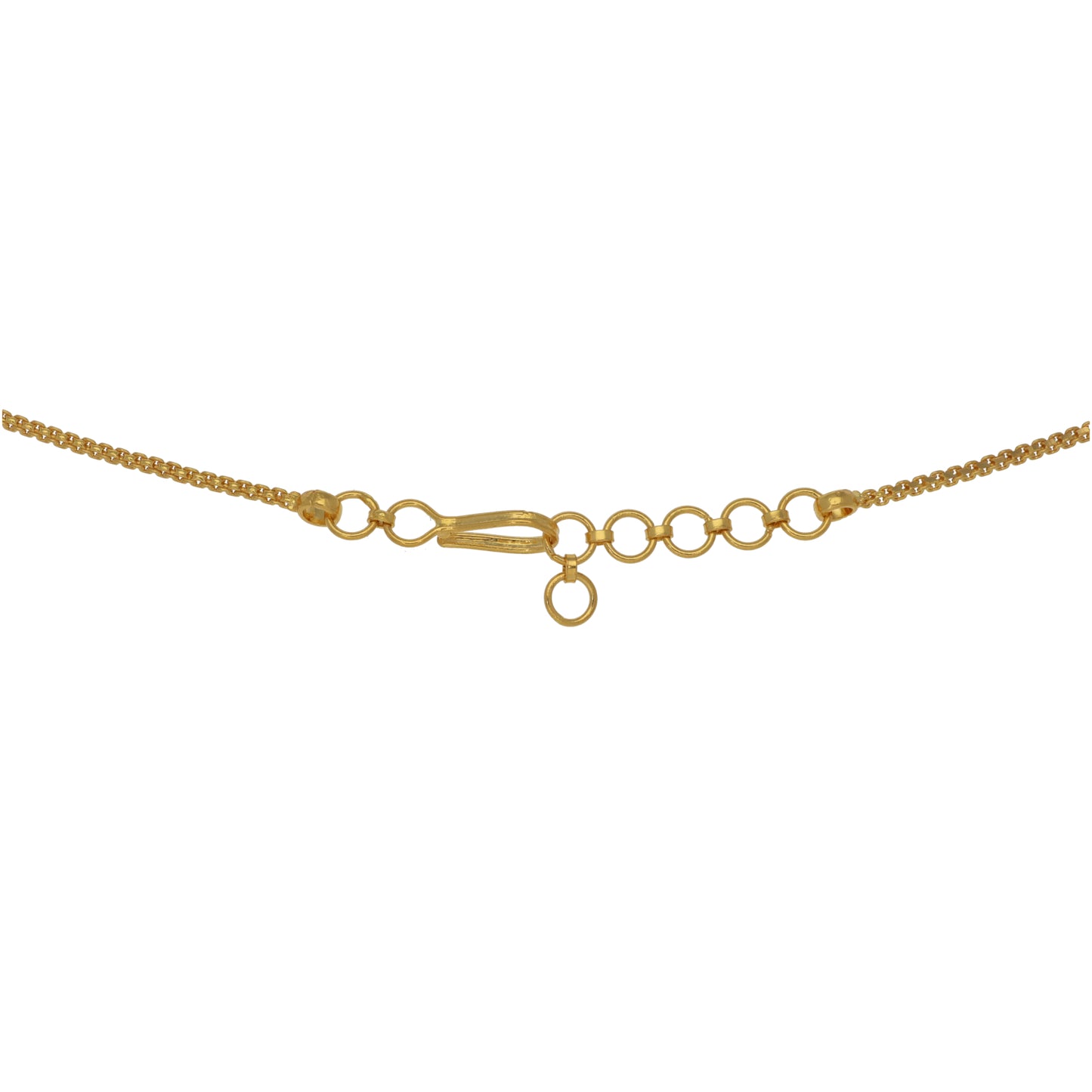 New 22ct Gold Diamond Shape Pendant Necklace 18"