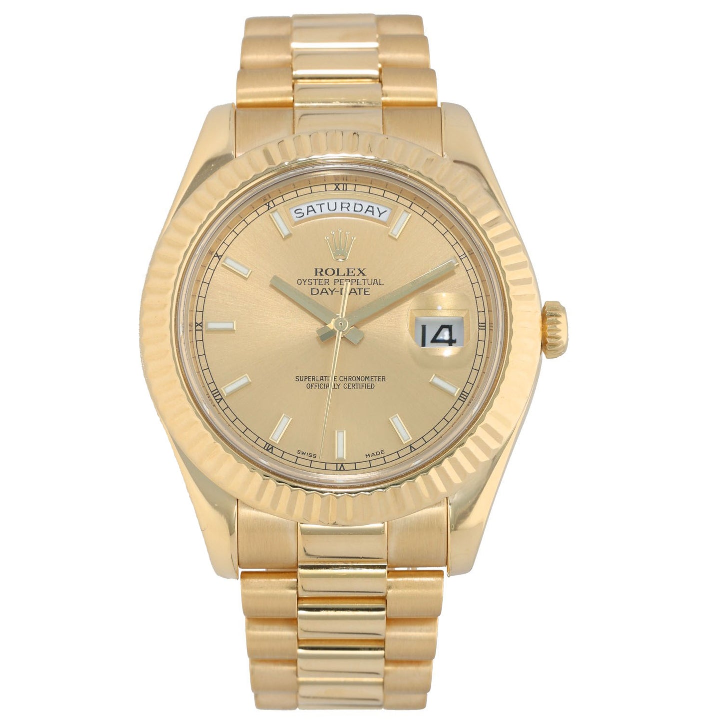 Rolex Day-Date II 218238 41mm Gold Watch