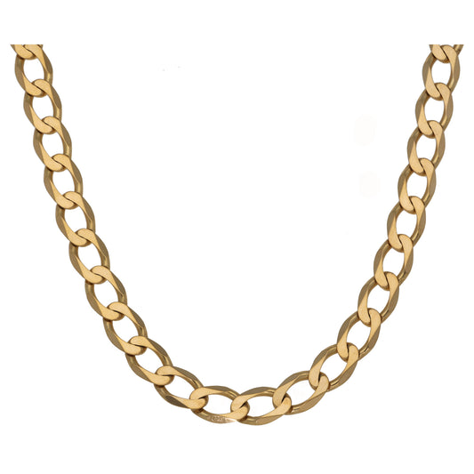 9ct Gold Curb Chain 20"