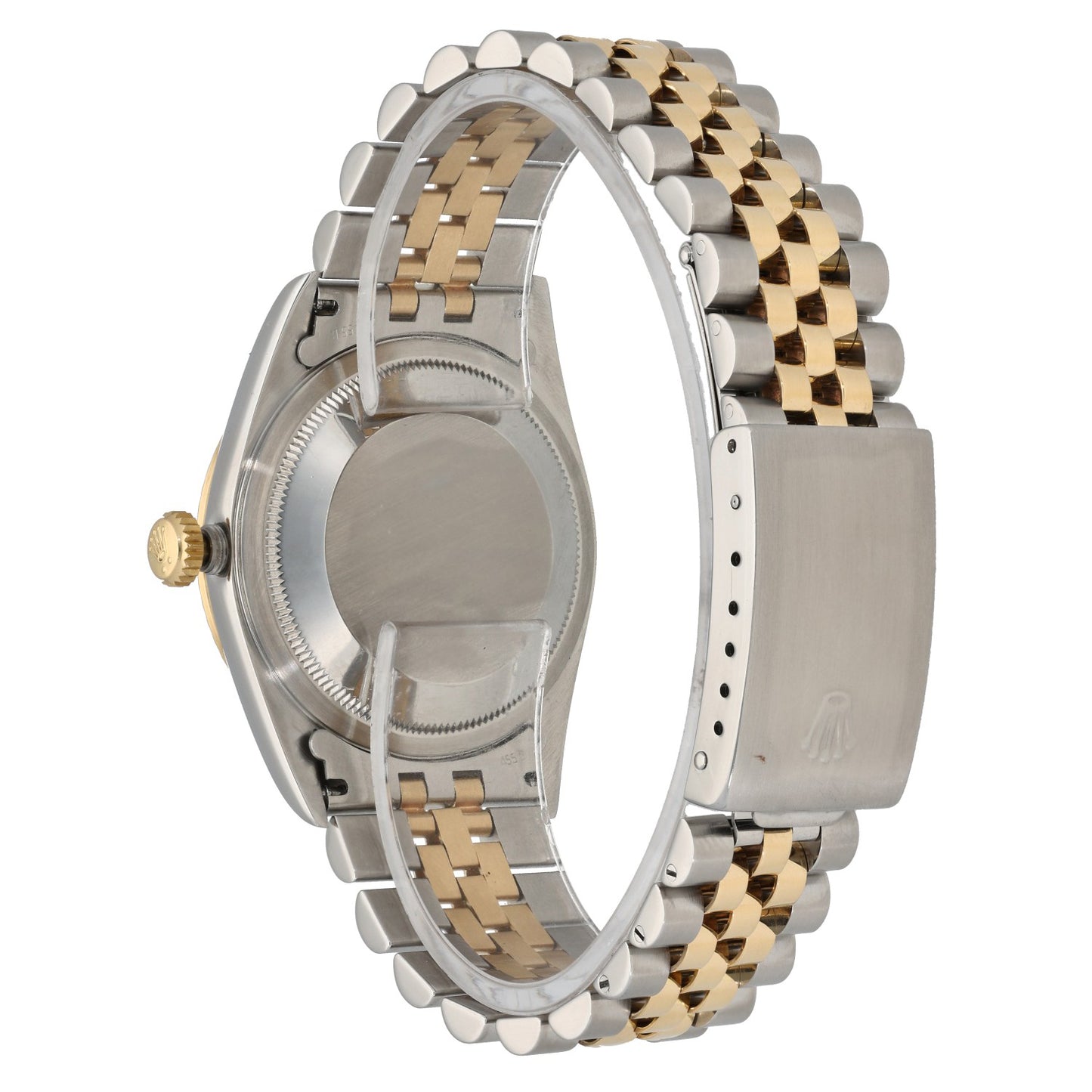 Rolex Datejust 16233, Cream Dial, Stainless Steel And Gold, Rear Angle Image