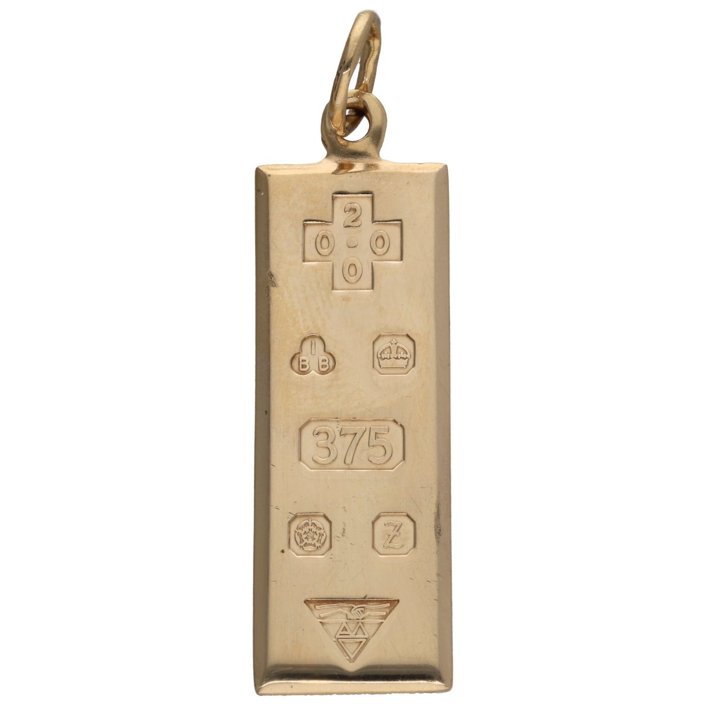 9ct Gold Ingot Pendant