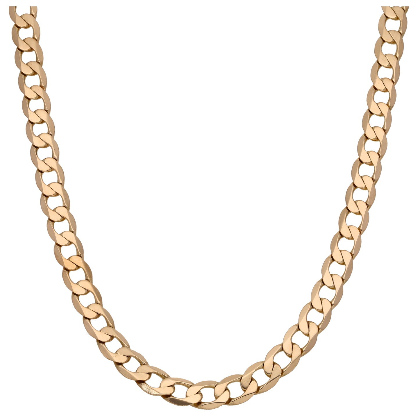9ct Gold Curb Chain 22"