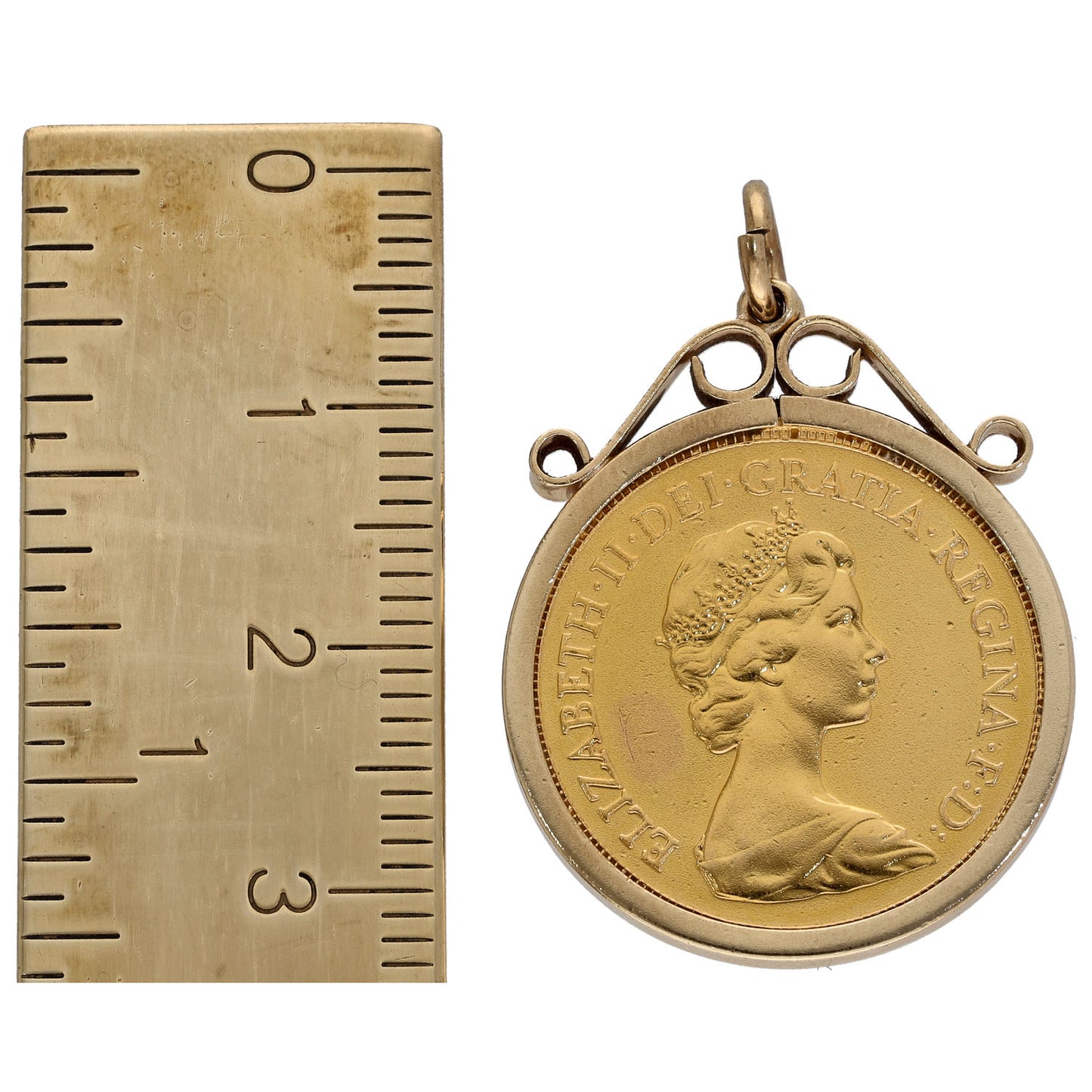 9ct Gold Full Sovereign Coin Pendant